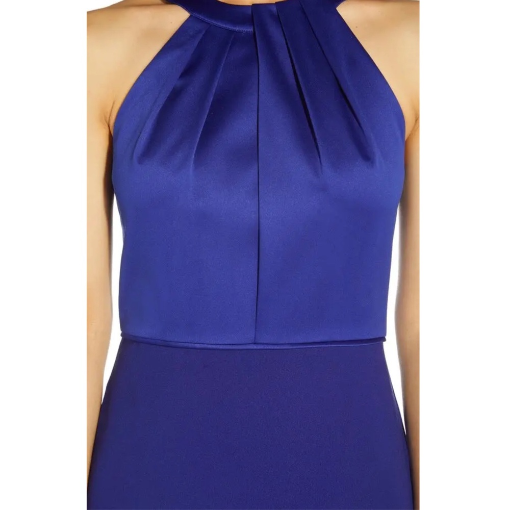 ADRIANNA PAPELL: Halter Trumpet Evening Dress (NWT) - Picture 4 of 8